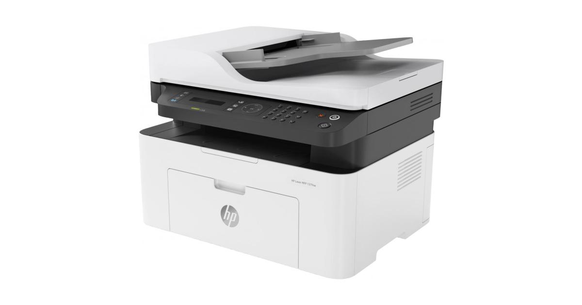 HP Laser MFP M137FNW Black And White Laser Multifunction 4 In One