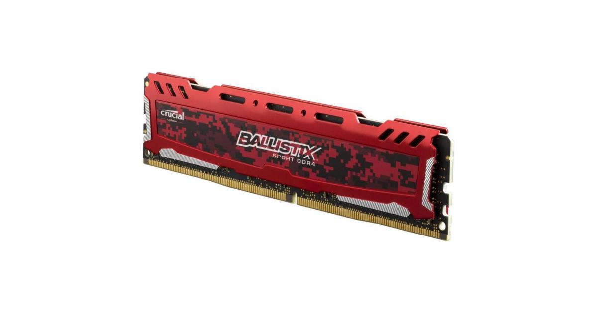 Crucial Ballistix Sport Lt Red Ddr Gb Desktop Memory Crucial