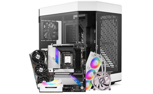 INTEL CORE i7 12700K // RTX 3080 10GB // DDR4 16GB RAM - Black & White (RGB) Custom PC