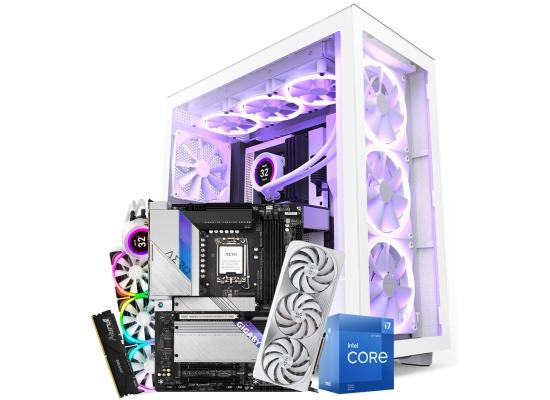 INTEL CORE i7 12700K // RTX 4080 16GB // DDR5 16GB RAM - White PC Build