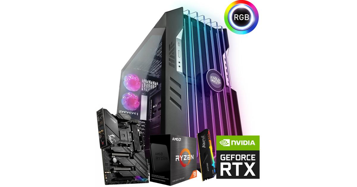 AMD RYZEN 9 5950X // RTX 3090 Ti 24GB // 64GB RAM - Cooler Master