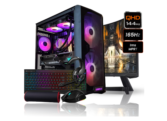 INTEL CORE i7 13700F // RTX 4070 12GB // 16GB RAM DDR4 // 2K QHD@165Hz Gaming Monitor // Gaming Accessories - Full PC
