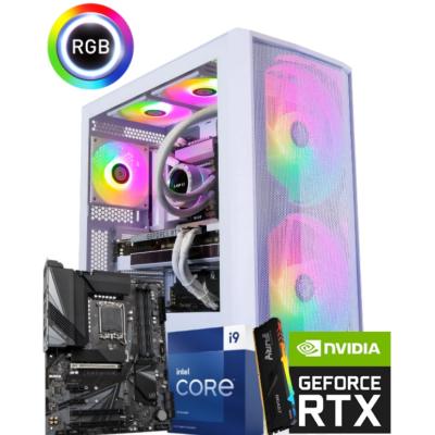 INTEL CORE i9 13900F // RTX 4080 16GB // 32GB RAM DDR5 - Black & White Build