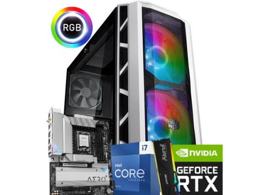 INTEL CORE i7 13700KF // RTX 4080 16GB // DDR5 32GB RAM - White PC Build