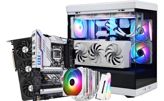 INTEL CORE I7 11700 // RTX 4060 Ti 16GB // 32GB RAM - Special Black & White Build Offer