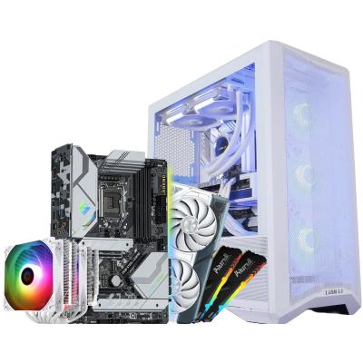 INTEL CORE I7 11700 // RTX 4060 8GB // 16GB RAM w/ (Free White Gaming Mouse & Keyboard) - Special Black & White Build Offer