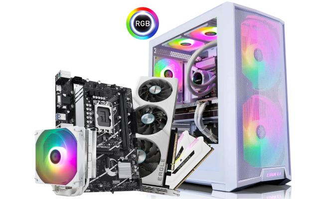 INTEL CORE i5 13400F // RTX 4060 Ti 8GB // 16GB RAM DDR4 - Special Black & White Gaming Build