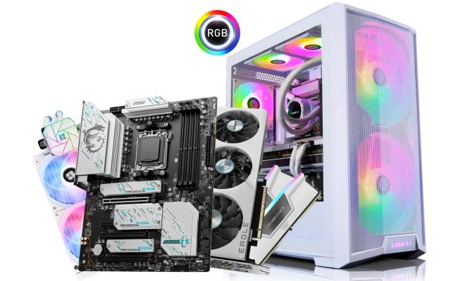 AMD RYZEN 9 7900X3D // RTX 4070 Ti SUPER 16GB // 32GB RAM DDR5 - Special Black & White Gaming Build