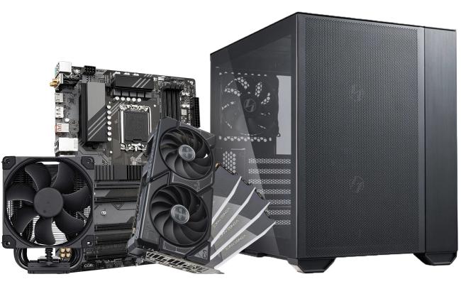 INTEL CORE i7 12700 // RTX 4060 Ti 8GB // 32GB RAM DDR4 - Blackout (No RGB) PC Build