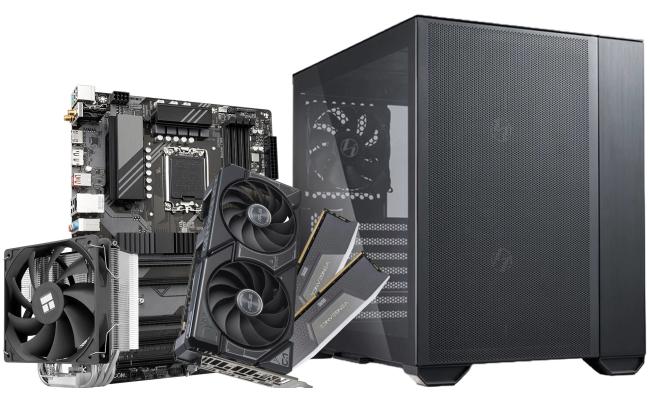 INTEL CORE i5 14400F // RTX 4060 Ti 8GB // 16GB RAM DDR4 - Blackout (No RGB) PC Build