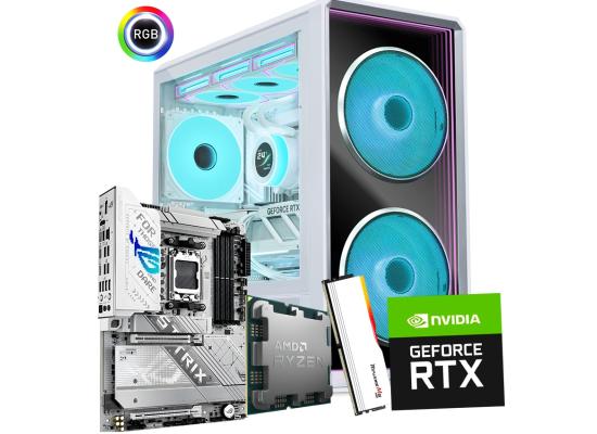 AMD RYZEN 9 9950X3D2 // RTX 5080 16GB // 32GB (2X16) RAM DDR5 - Ultra-End White PC Build