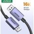 UGREEN DisplayPort Cable 2.1 [VESA Certified] DP2.0 40Gbps Support 16K@30Hz 8K@240Hz 4K@240Hz HDR, HDCP, DSC 1.2a, Braided Display Port Cable Cord Compatible FreeSync G-Sync Video Card Monitor, 2M