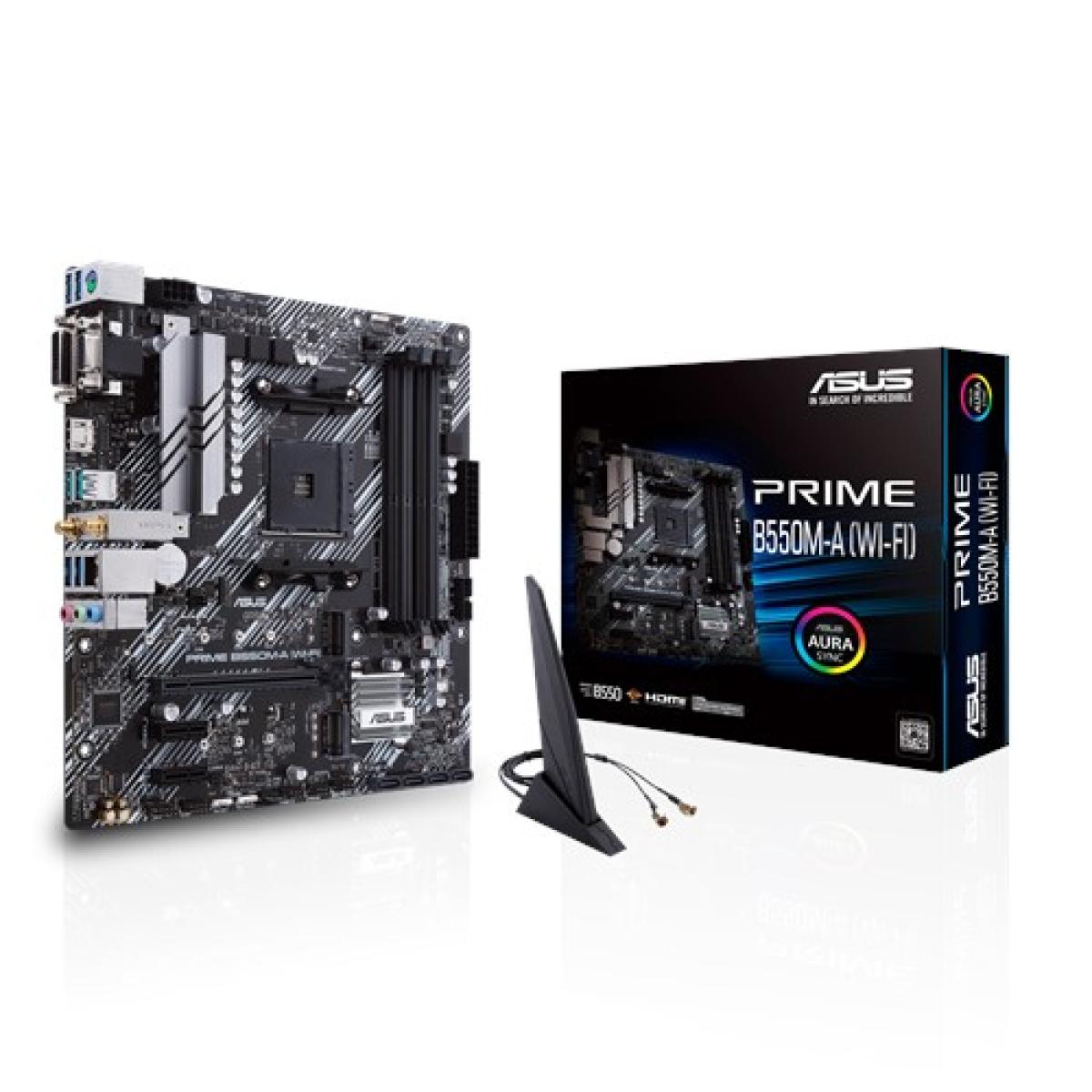 ASUS PRIME B550M-A WI-FI (Ryzen AM4) micro ATX motherboard