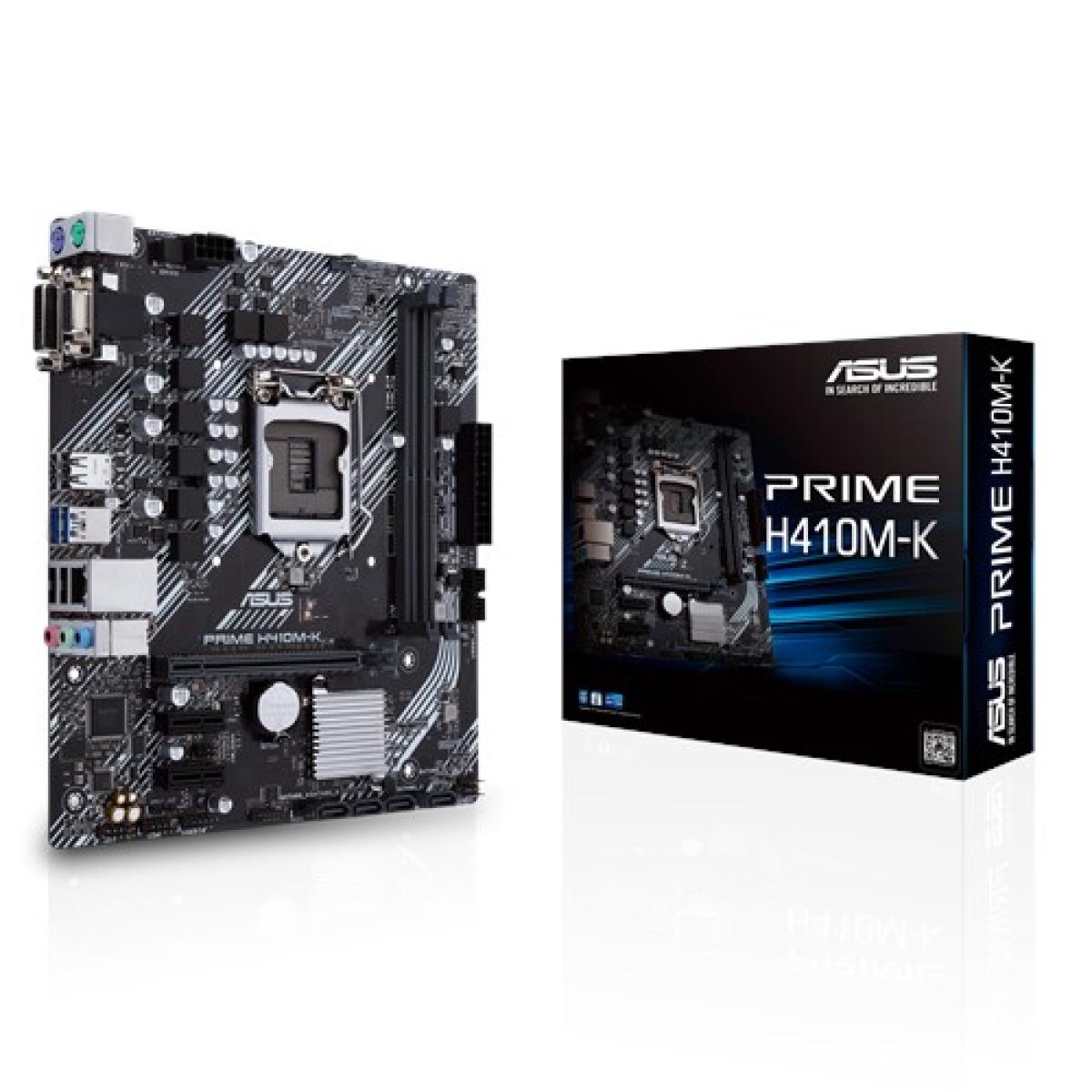 ASUS PRIME H410M-K Intel® H410 (LGA 1200) mic-ATX motherboard with DDR4 support