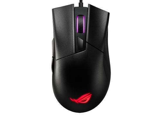 ASUS ROG Gladius II Core lightweight, ergonomic, wired optical gaming mouse with 6200-dpi sensor