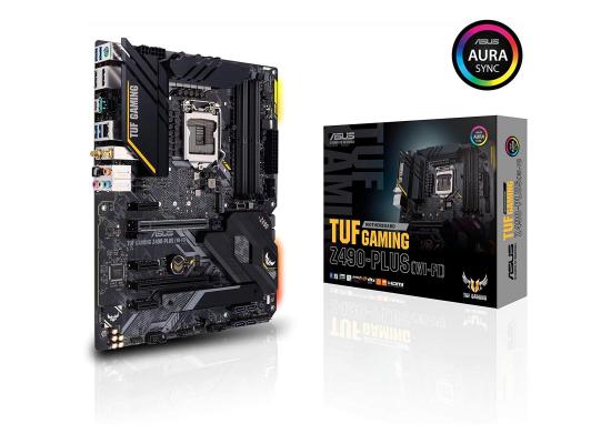 ASUS TUF GAMING Z490-PLUS (WiFi 6)  LGA 1200 ATX motherboard with M.2, 14 DrMOS power stages