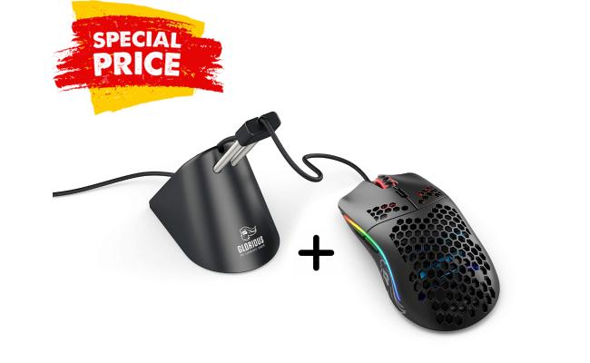 Glorious Wired Gaming Mouse (Any Model) + Glorious Mouse Bungee (Any Color) (BUNDLE)
