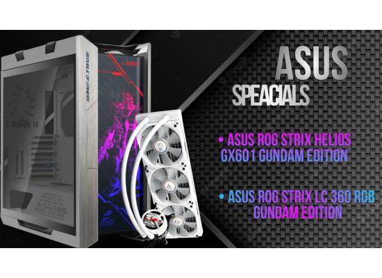 ASUS ROG STRIX Helios GX601 GUNDAM EDITION CASE + Asus ROG Strix LC 360 RGB Gundam Edition White Liquid Cooler (Bundle)