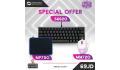 Cooler Master MM720 Matte (White) RGB Gaming Mouse  + Cooler Master SK620 60% Space Grey Mechanical Keyboard with Low Profile Red Switches + Cooler Master MPA-MP750- M Mouse pad (BUNDLE)