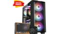 ABKONCORE H450X Fixed Spectrum Colors 4X Fans Tempered Glass Case + FSP HYPER K 700W 80+ High Quality Power Supply (Bundle)