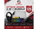 Attack Shark (Mouse Pad + L90 Wireless Gaming Headset +  X3PRO Wireless Gaming Mouse + X82 Pro Gaming Keyboard)