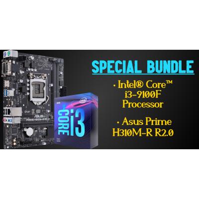 Asus Prime H310M-R R2.0 MicroATX Motherboard + Intel® Core™ i3-9100F 4 Cores 4 Threads Up To 4.20 GHZ Processor