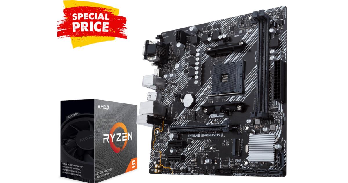 ASUS PRIME B450MK AMD AM4 mATX Motherboard + AMD RYZEN 5 3500X