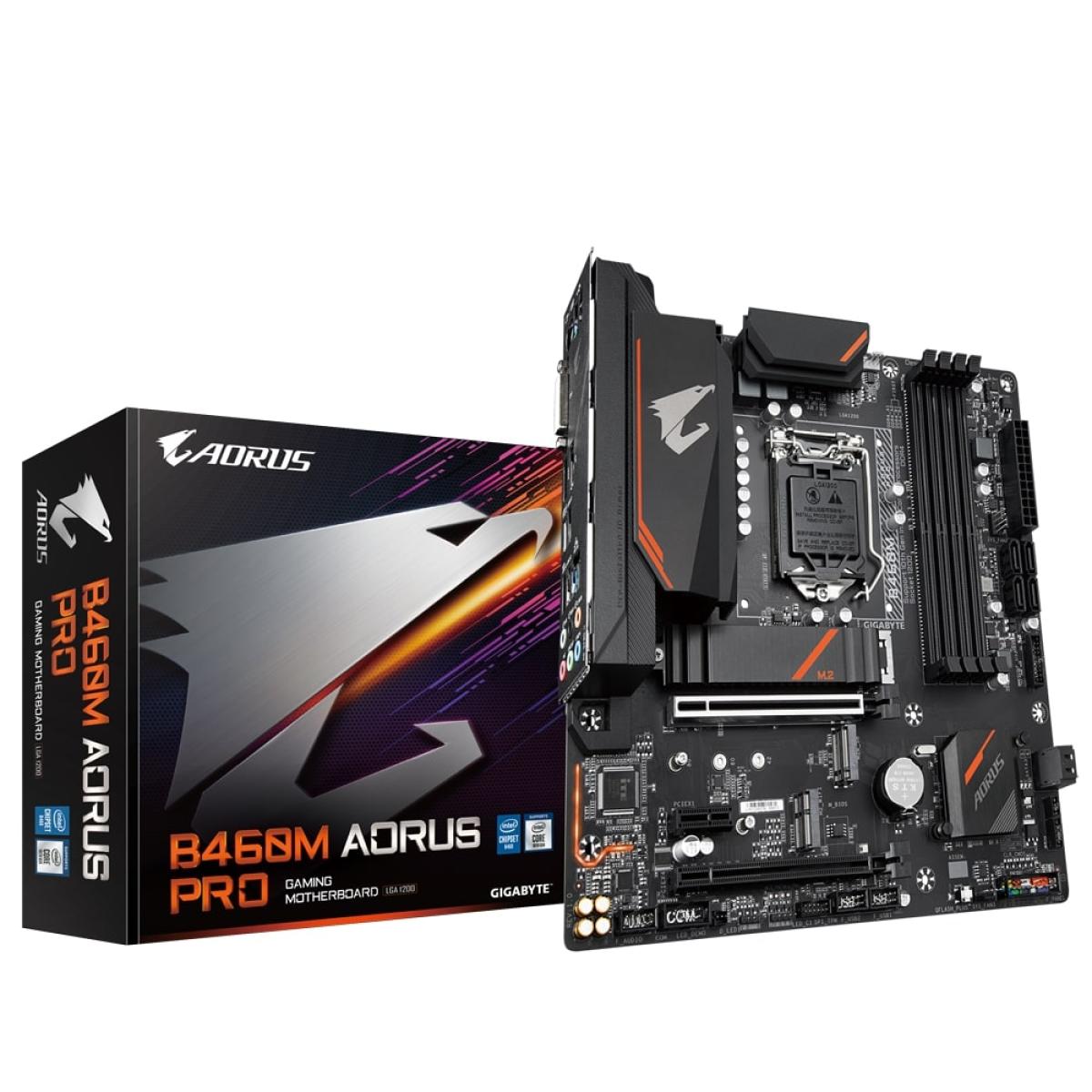 Gigabyte B460M AORUS PRO LGA1200 Micro ATX Dual M.2 SATA 6Gb/s USB 3.2 Gen 1/DDR4 - Motherboard