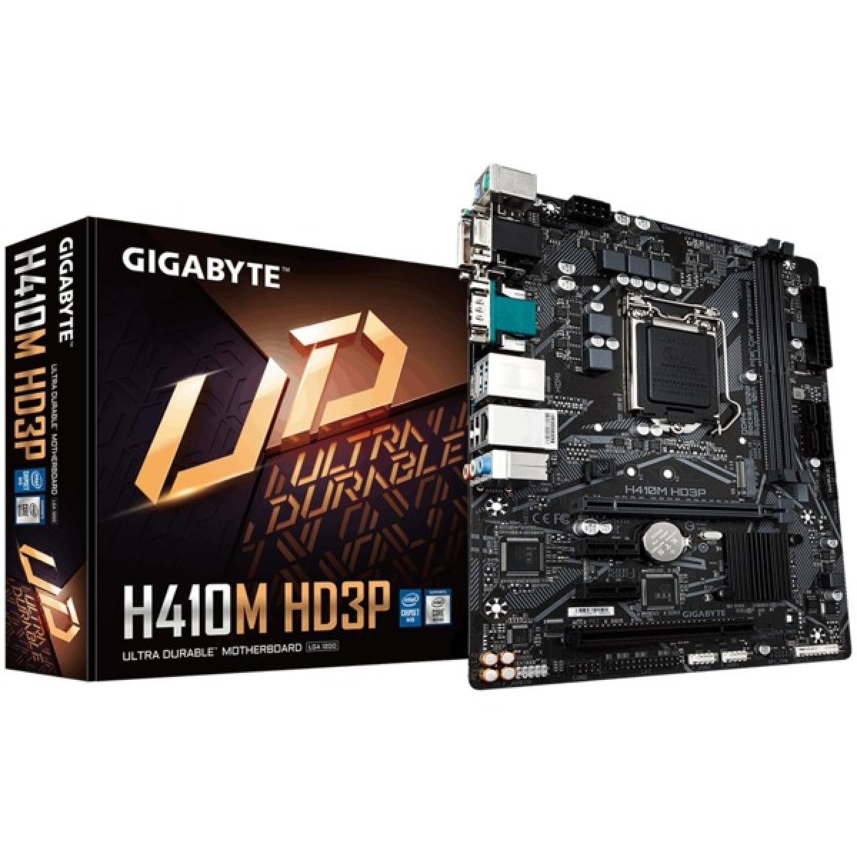 GIGABYTE H410M HD3P Intel H410 LGA 1200 USB 3.1 M.2 Motherboard