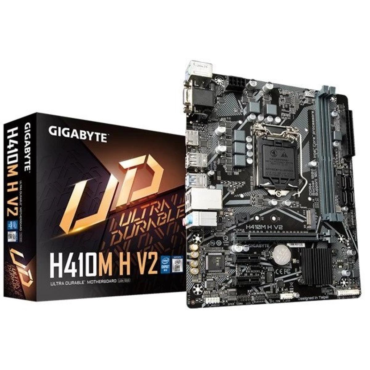 GIGABYTE H410M H V2 , Intel H410 LGA 1200 USB 3.1 M.2 Motherboard