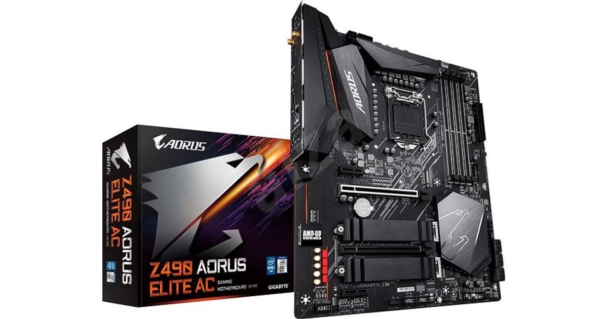 GIGABYTE Z490 AORUS ELITE AC Intel Z490 LGA 1200 with Direct 12+1