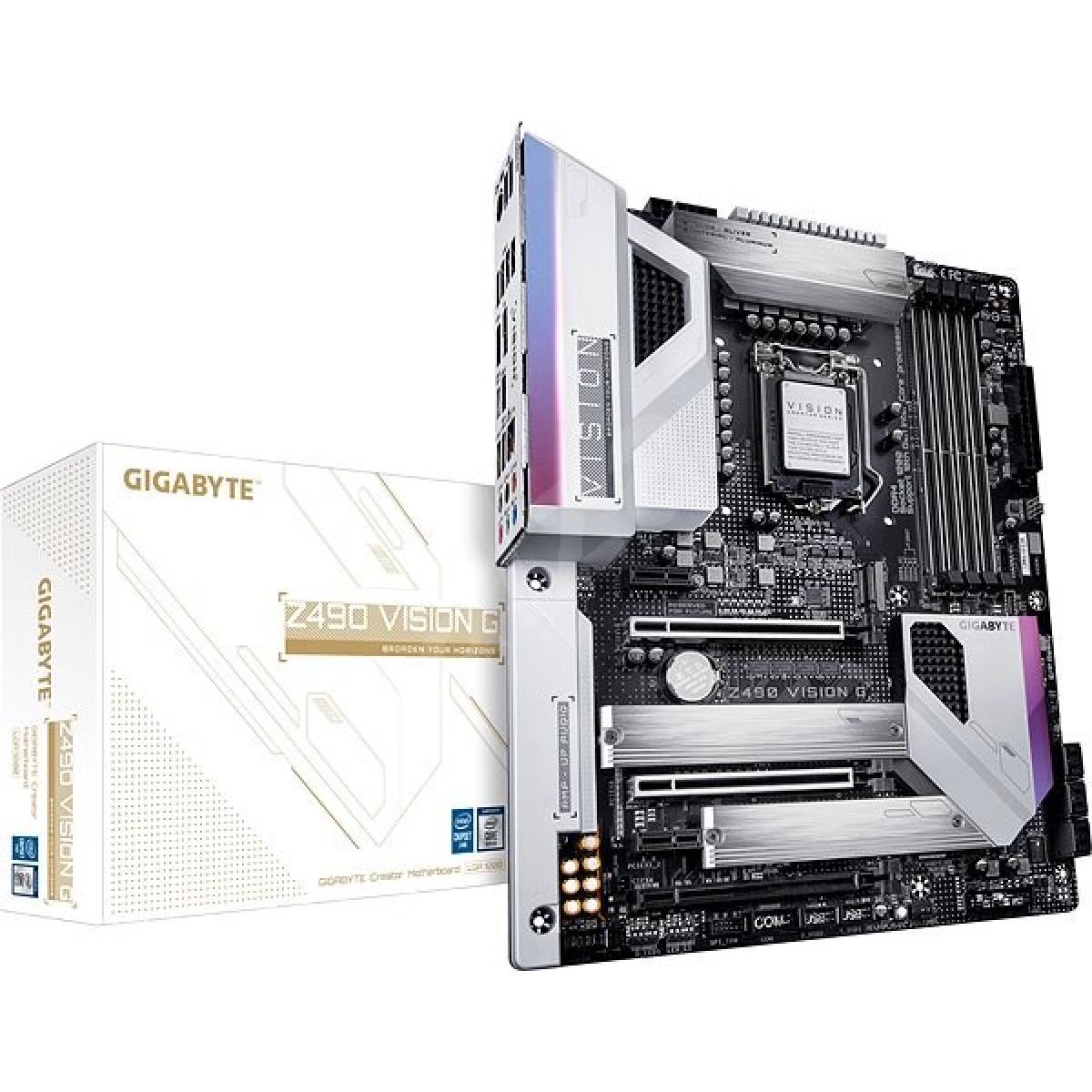 GIGABYTE Z490 VISION G Dual M.2 Intel Z490 LGA 1200 with Motherboard