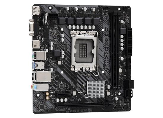 ASROCK H610M-HDV DDR4 LGA 1700, Intel 12th,PCIe 4.0 ,USB 3.2 Gen1,Gigabit LAN-mATX Motherboard