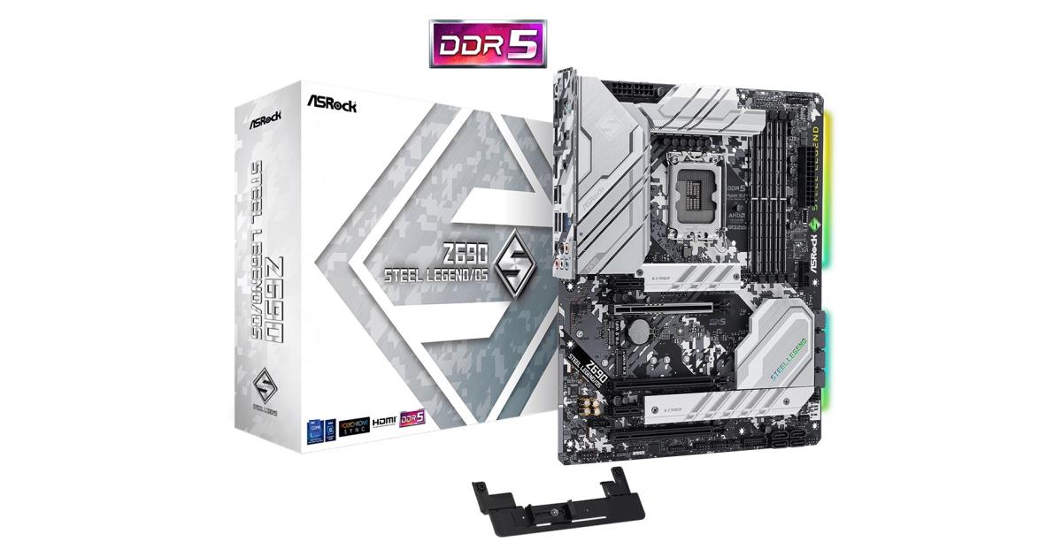 ASROCK Z690 STEEL LEGEND LGA 1700, Intel 12th, DDR5 ATX Motherboard ,M ...