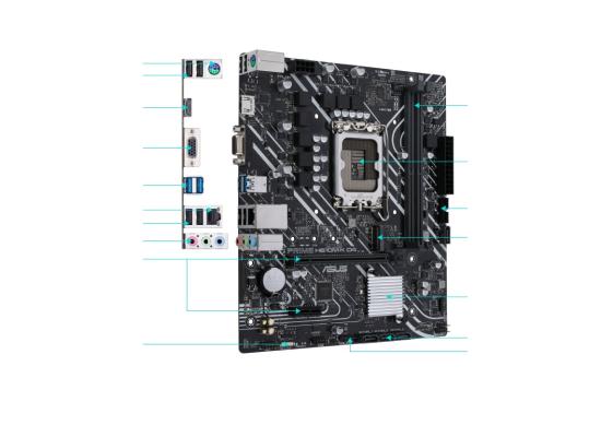 ASUS PRIME H610M-K DDR4 LGA 1700, Intel 12th M.2, PCIe 4.0 ,USB 3.2 Gen1-mATX Motherboard