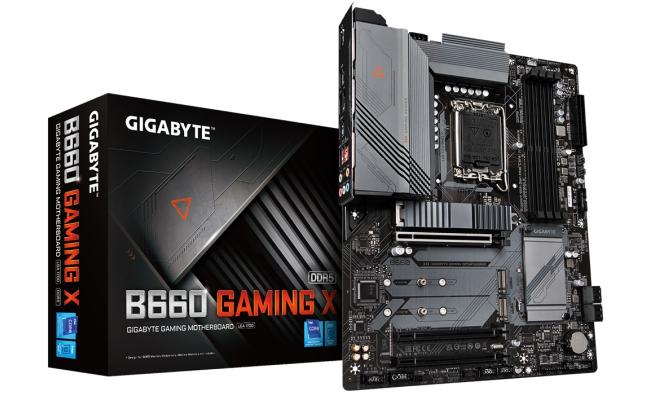 GIGABYTE B660 GAMING X LGA 1700, Intel 12th, DDR5 ATX Motherboard ,Triple M.2, PCIe 4.0, USB 3.2 Gen2 Type-C, 2.5GbE LAN