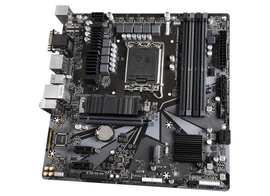 GIGABYTE B660M DS3H LGA 1700, Intel 12th, DDR4 mATX Motherboard ,M.2, PCIe 4.0, USB 3.2 Gen2 Type-C,2.5GbE LAN