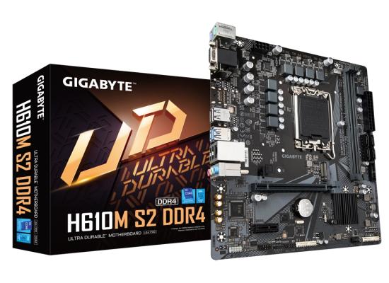 GIGABYTE H610M S2 DDR4 LGA 1700, Intel 12th,PCIe 4.0 ,USB 3.2 Gen1 m.2 mATX Motherboard