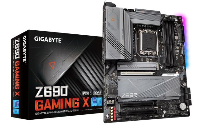 GIGABYTE Z690 GAMING X DDR5 LGA 1700, Intel 12th,ATX Motherboard ,M.2, PCIe 5.0, USB 3.2 Gen2X2 Type-C,2.5GbE LAN