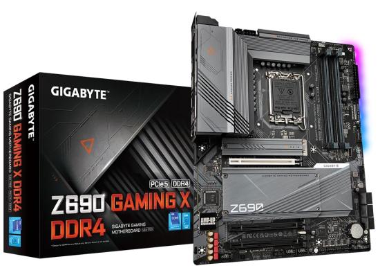 GIGABYTE Z690 GAMING X DDR4 LGA 1700, Intel 12th,ATX Motherboard ,M.2, PCIe 5.0, USB 3.2 Gen2X2 Type-C,2.5GbE LAN