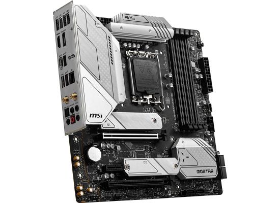 MSI MAG B660M MORTAR WIFI 6 LGA 1700, Intel 12th, DDR4 mATX Motherboard ,M.2, PCIe 4.0, USB 3.2 Gen2x2 Type-C