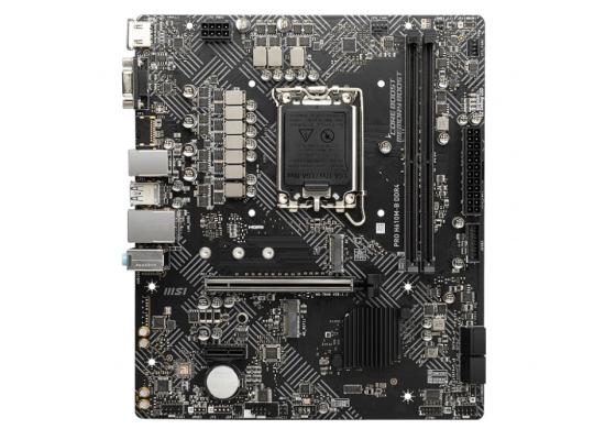MSI PRO H610M-B DDR4 LGA 1700 Intel 12th PCIe 4.0 USB 3.2 Gen1 M.2 mATX Motherboard