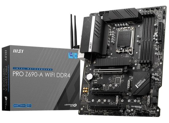 MSI PRO Z690-A WIFI (WiFi 6) , Intel 13th 12th Series, LGA 1700/DDR4/PCIe 5.0 - ATX Gaming MotherBoard