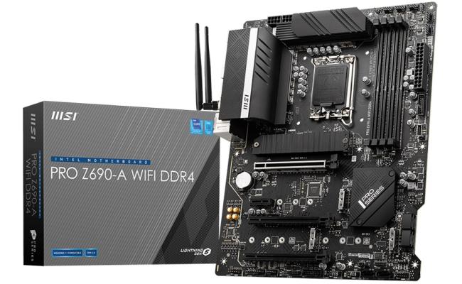 MSI PRO Z690-A WIFI (WiFi 6) , Intel 13th 12th Series, LGA 1700/DDR4/PCIe 5.0 - ATX Gaming MotherBoard