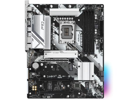 ASRock B760 Pro RS/D4, Intel 13th 12th Series, LGA 1700/DDR4/PCIe 4.0/3xM.2 - ATX Gaming MotherBoard