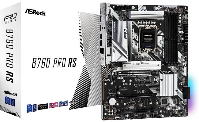 ASRock B760 Pro RS, Intel 13th 12th Series, LGA 1700/DDR5/PCIe 5.0/3xM.2 - ATX Gaming MotherBoard
