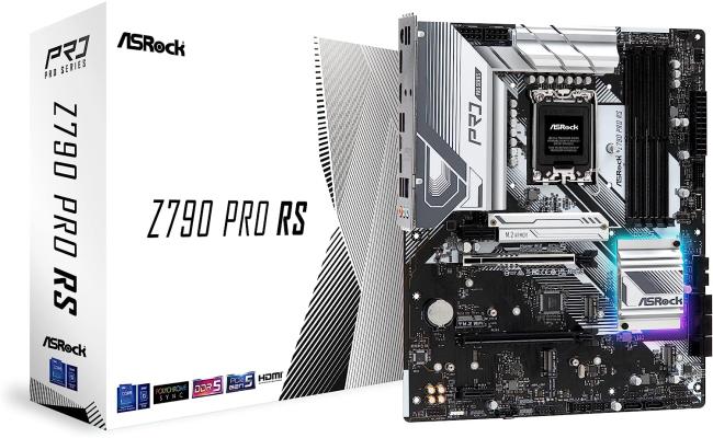 ASRock Z790 Pro RS, Intel 13th 12th Series, LGA 1700/DDR5/PCIe 5.0/4xM.2 - ATX Gaming MotherBoard