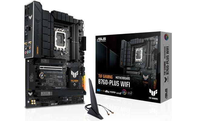 ASUS B760 TUF GAMING B760-PLUS (WIFI) Wi-Fi 6, Intel 13th 12th Series, LGA 1700/DDR5/PCIe 4.0/3xM.2 - ATX Gaming MotherBoard
