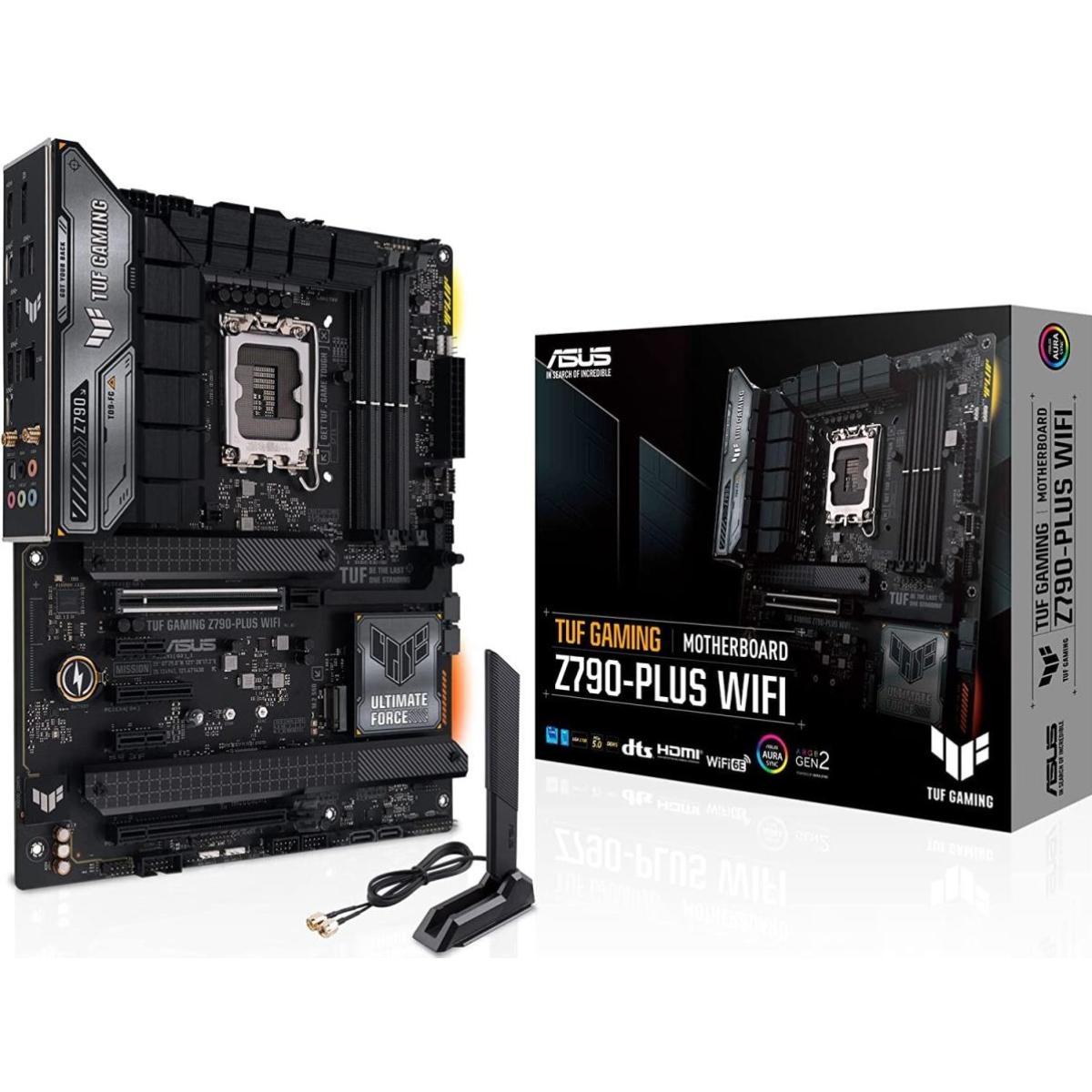 ASUS TUF GAMING Z790-PLUS (WiFi 6E), Intel 13th 12th Series, LGA 1700/DDR5/PCIe 5.0/4xM.2 - ATX Gaming MotherBoard