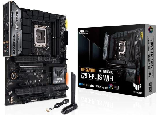 ASUS TUF GAMING Z790-PLUS (WiFi 6E), Intel 13th 12th Series, LGA 1700/DDR5/PCIe 5.0/4xM.2 - ATX Gaming MotherBoard